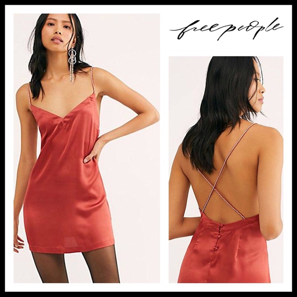 FREE PEOPLE BOHO SLIP CRYSTAL MINI DRESS A3C - Picture 11 of 16